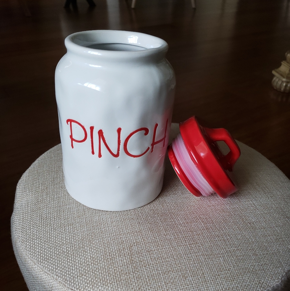 New "Pinch" Lidded Ceramic Canister